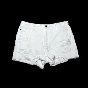 KanCan White Jean Shorts